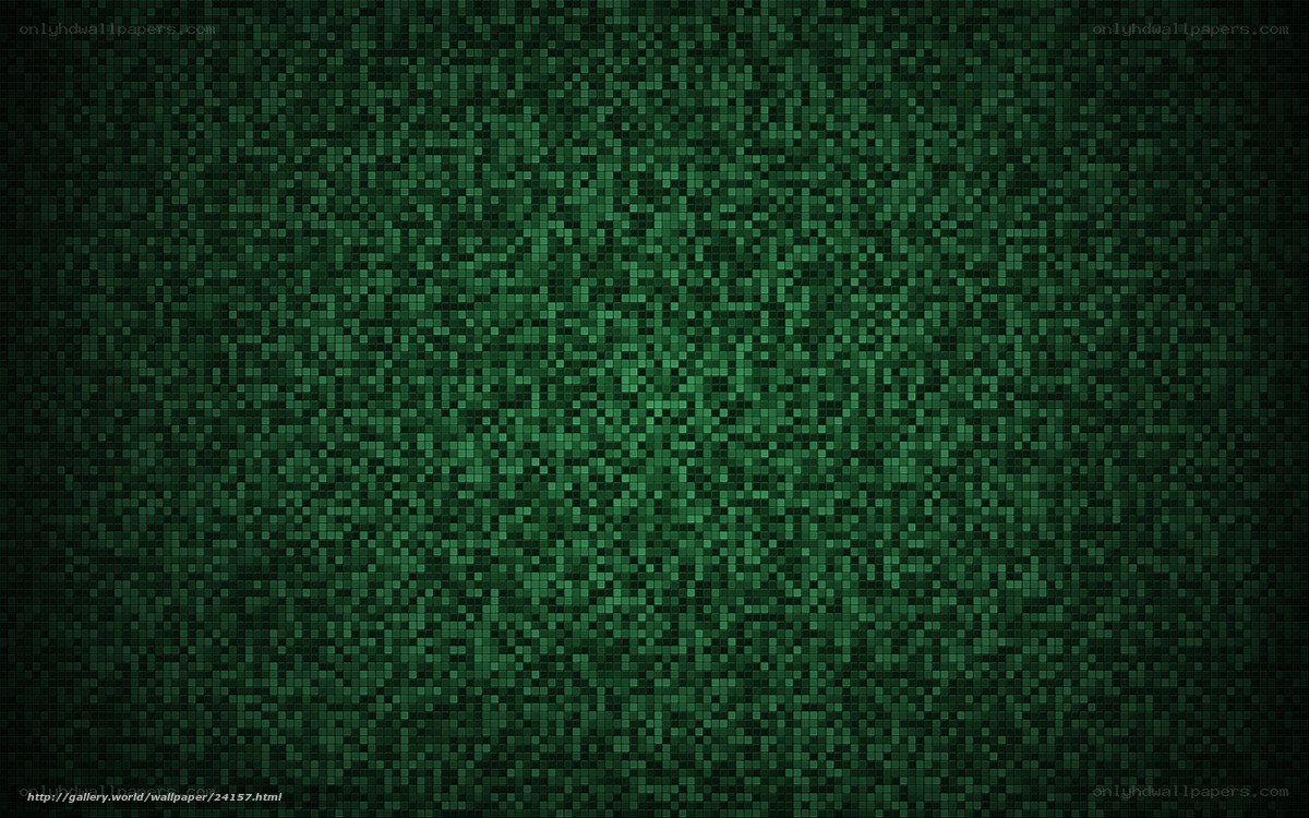 green pixelated pattern