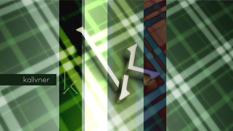 green plaid abstract design