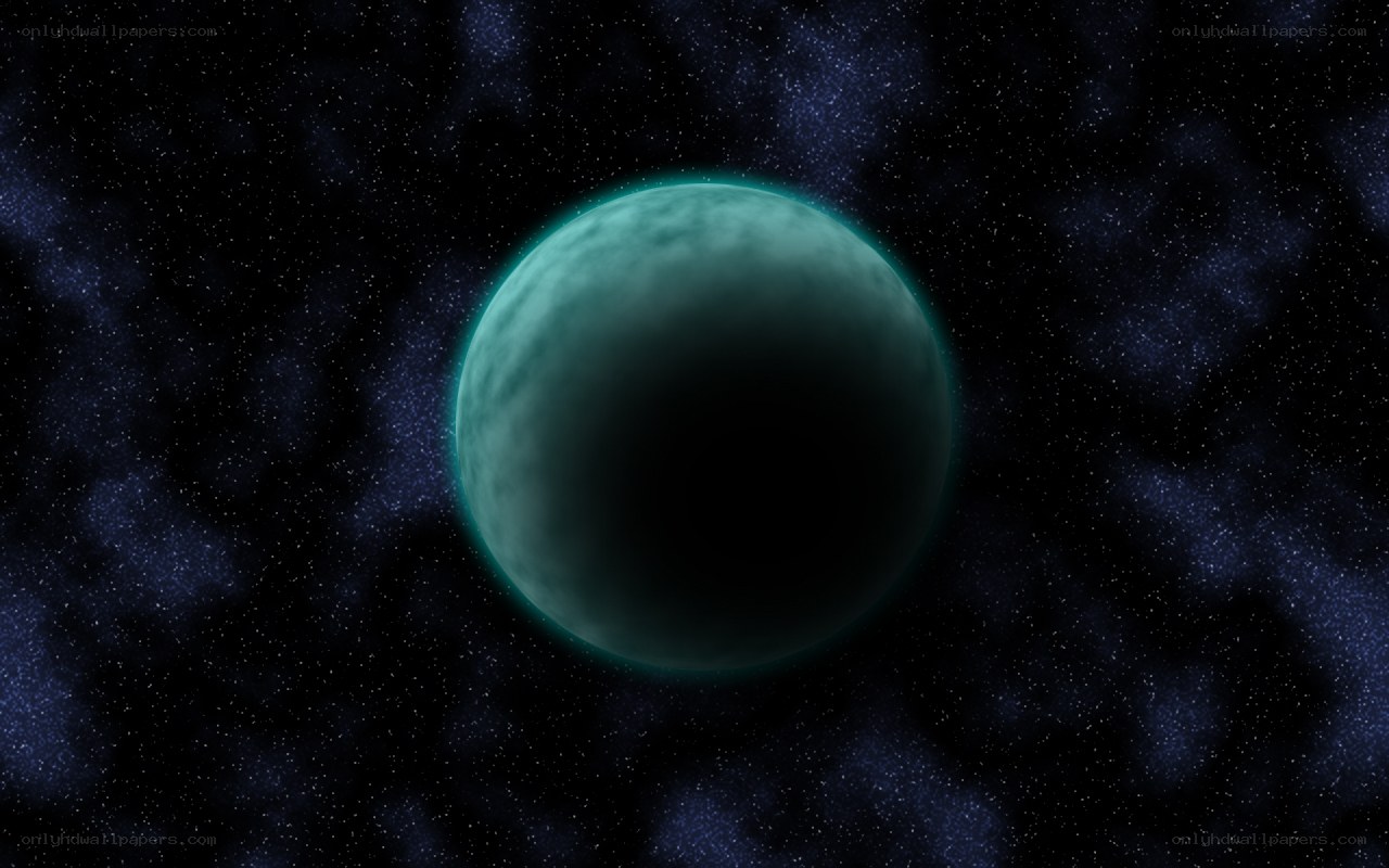 green planet in space