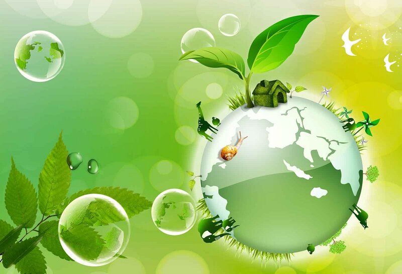 Green Planet with Animals