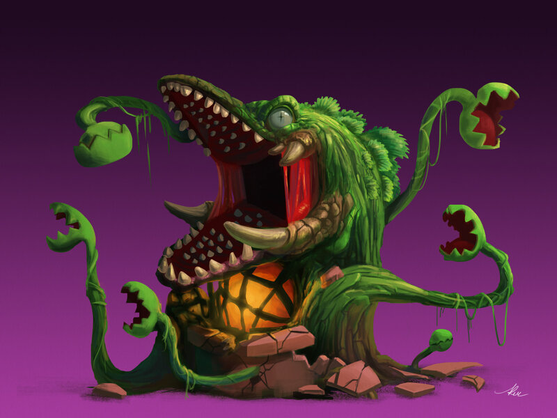 Green Plant Monster