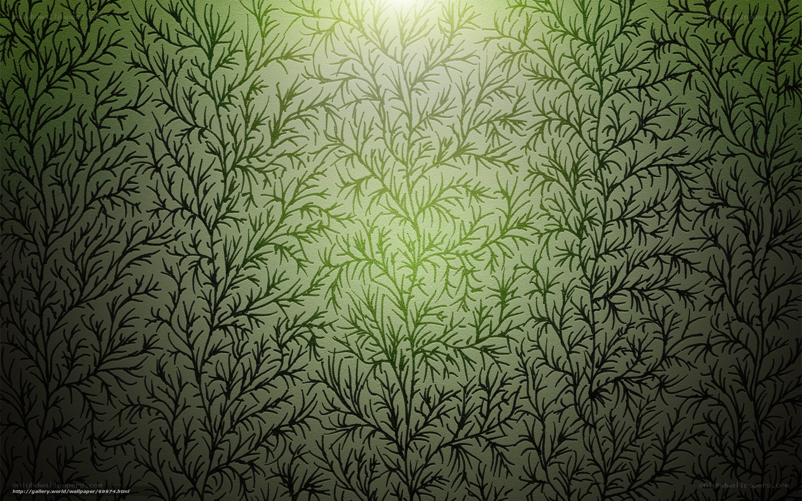 green plant pattern wallpaper