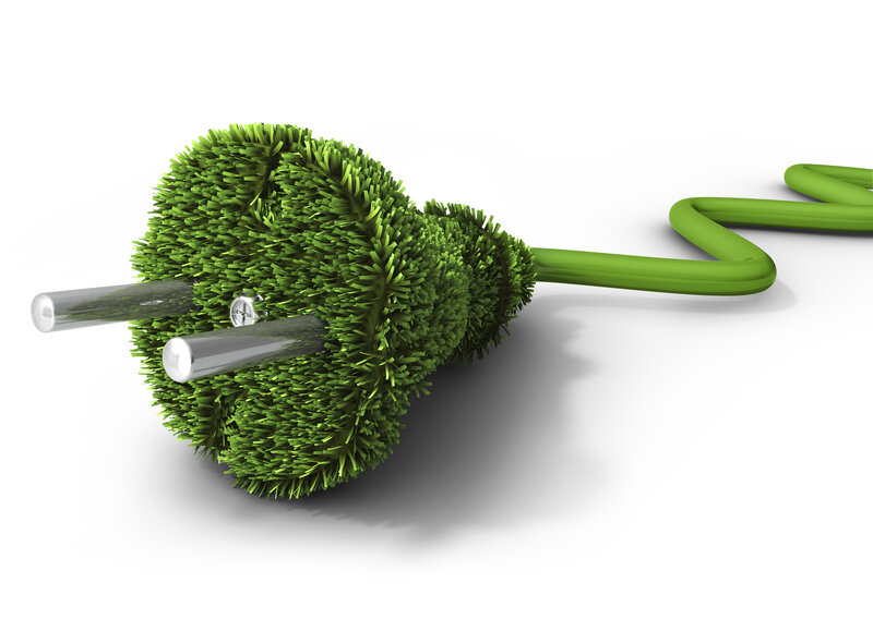 Green Plug Covered in Grass
