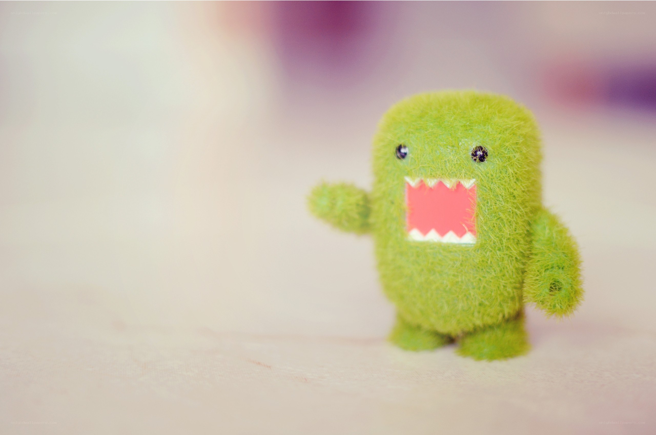 green plush monster toy