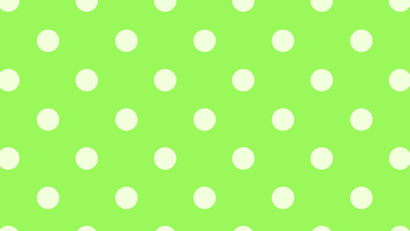 Green Polka Dot Pattern — Lime Green