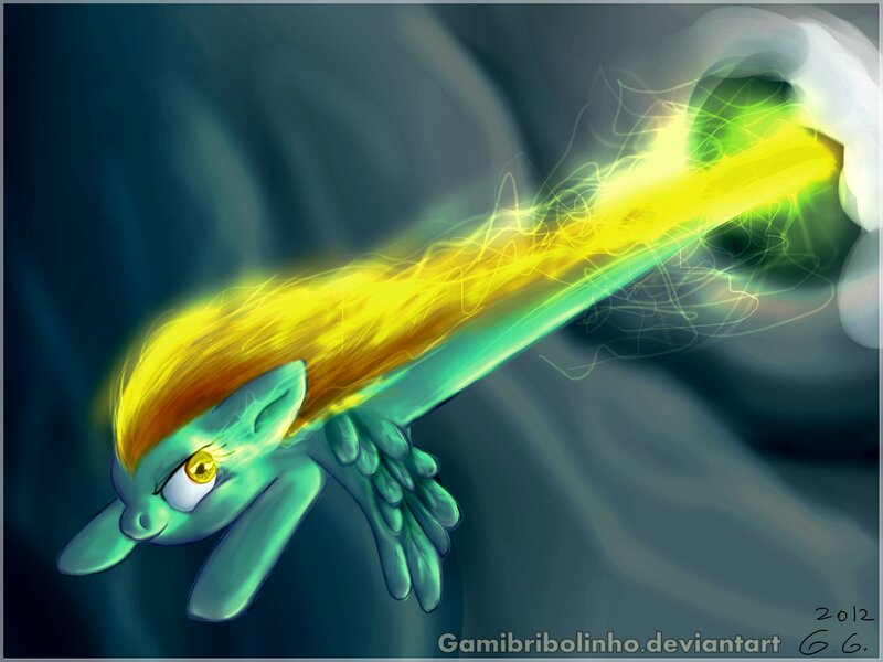 Green Pony with Yellow Mane