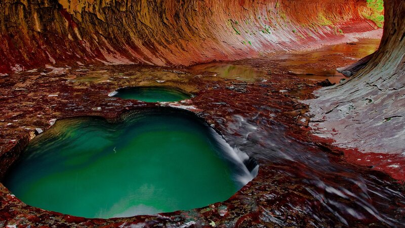Green Pools in Canyon