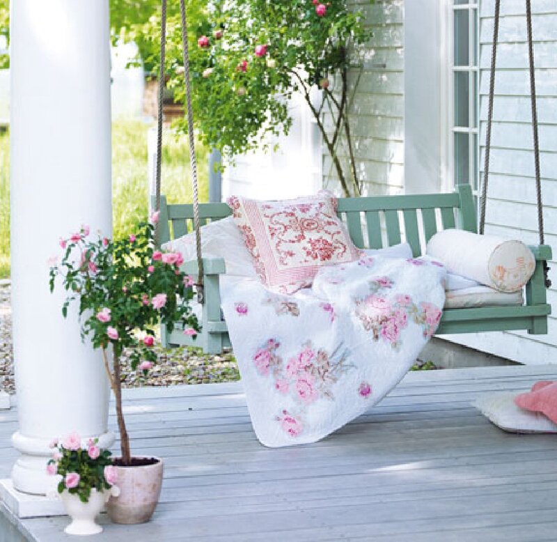 Green Porch Swing