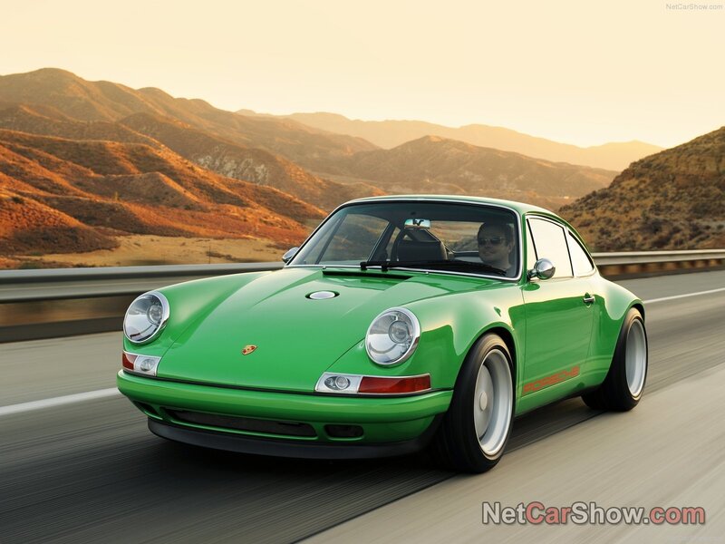 Green Porsche Car — Serene