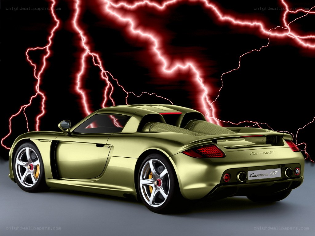 Green Porsche Carrera GT