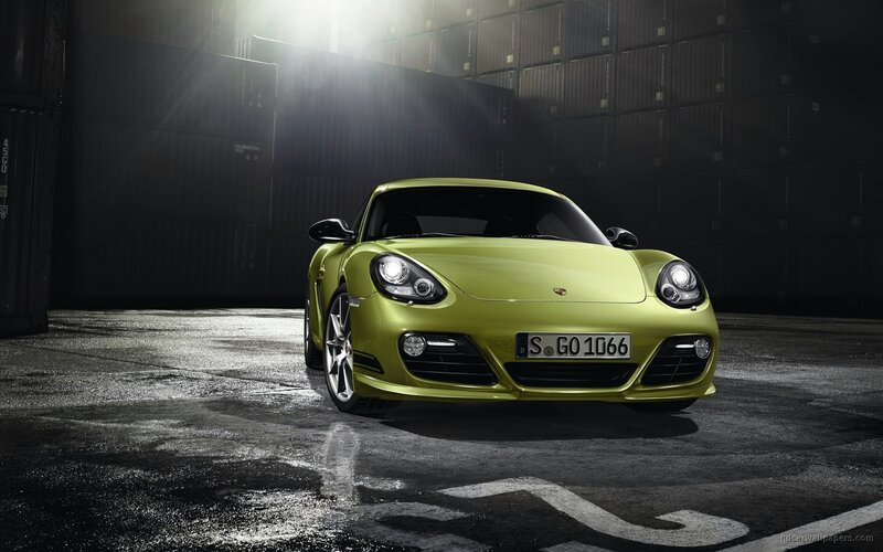 green porsche sports car