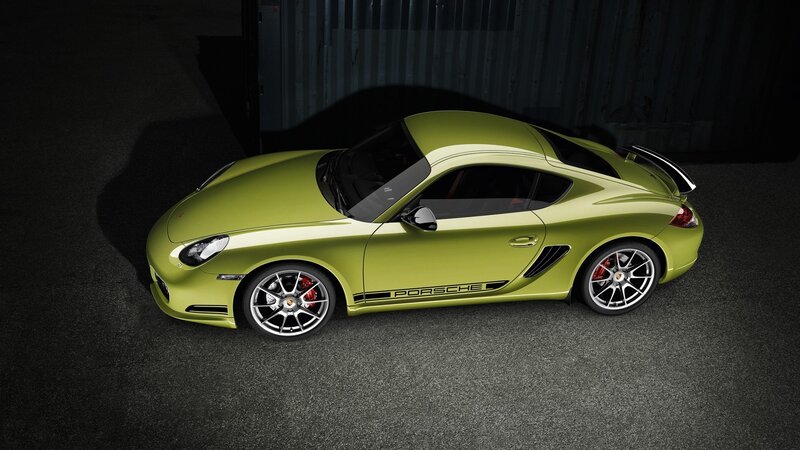 green porsche sports car