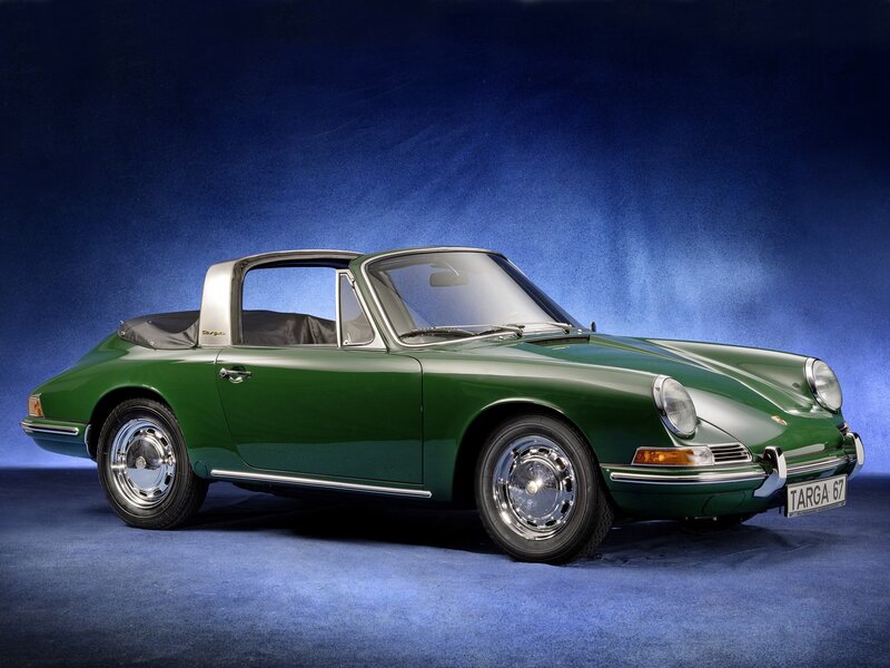 Green Porsche Targa