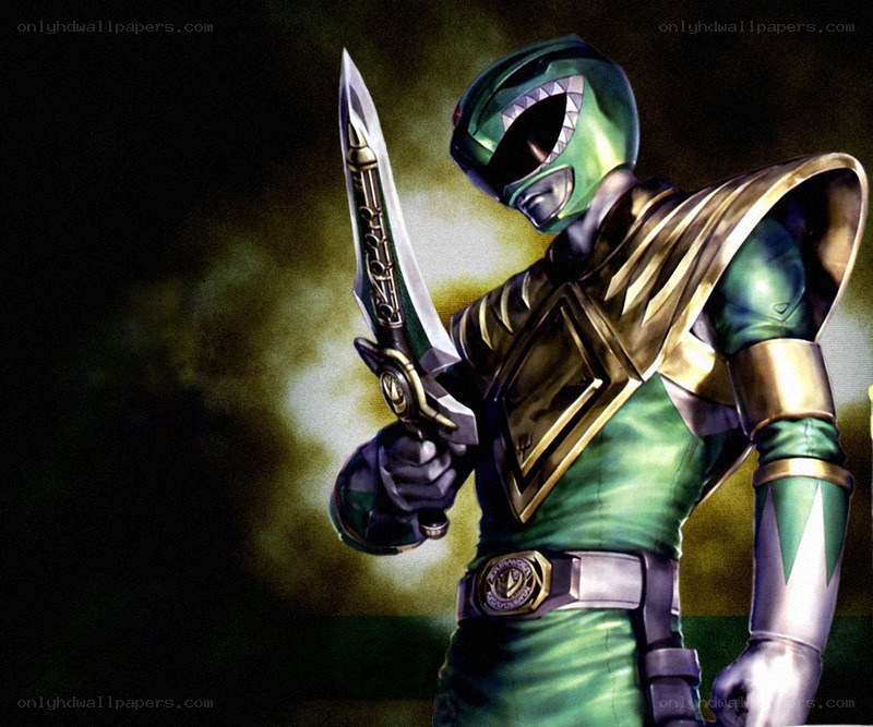 green power ranger with sword