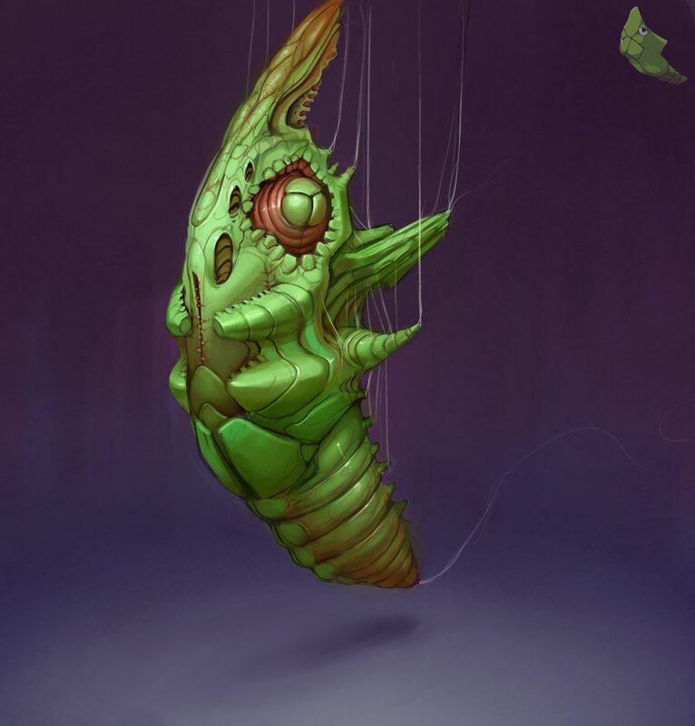 green puppet monster