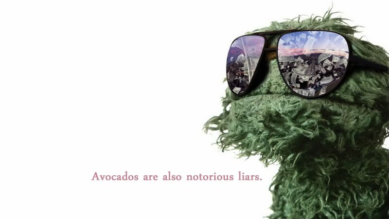Green Puppet with Sunglasses — Humorous