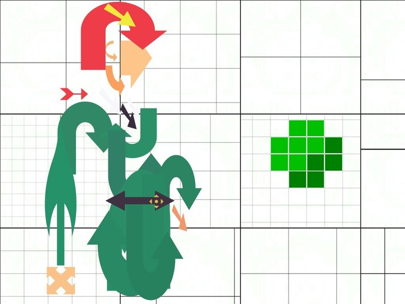 green puzzle game level