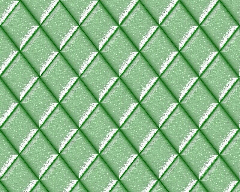 green quilted pattern