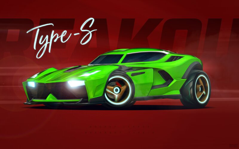 Green Race Car — Dramatic, Digital Art, Lights