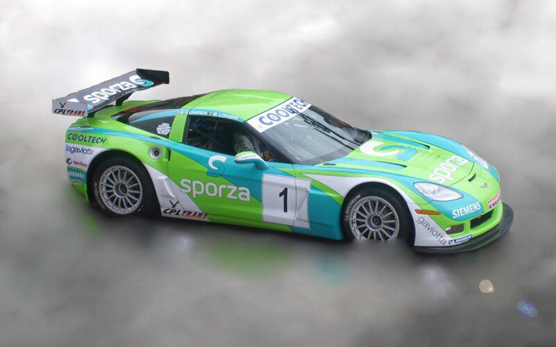 Green Race Car — Dramatic, Photograph, Race Car, Smoke