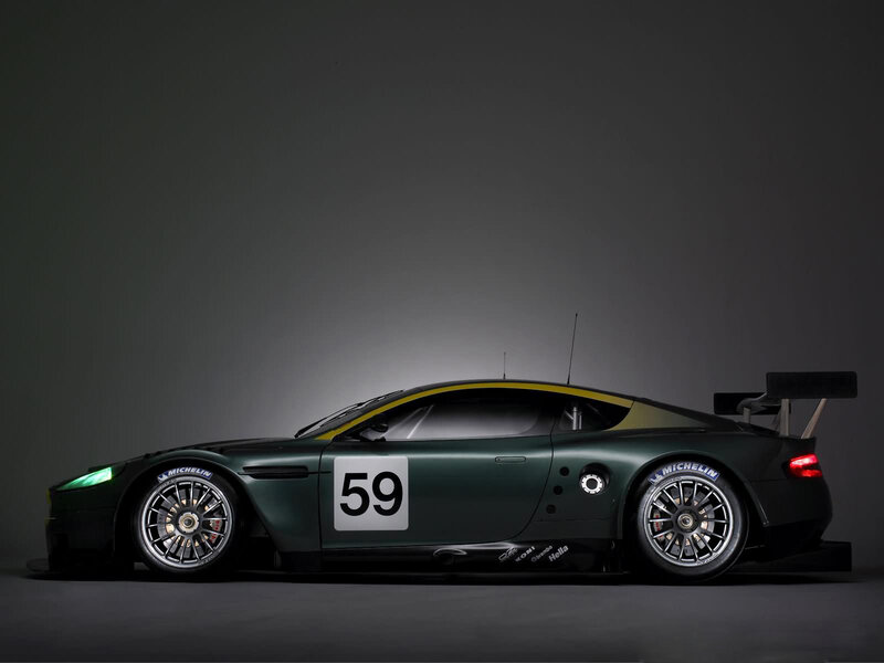 Green Race Car — Dramatic, Rear Wing
