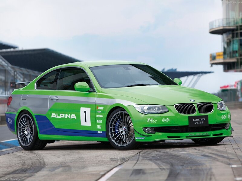 Green Race Car — Dynamic, Afternoon, Photograph, Race Track, Building