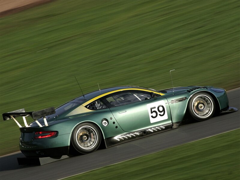 Green Race Car — Dynamic, Afternoon, Photograph, Race Track, Grass, Number 59