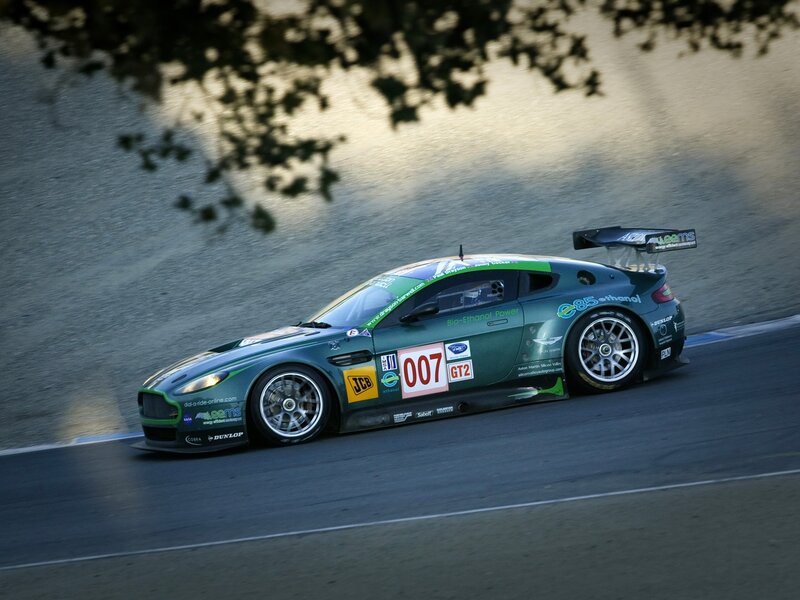 Green Race Car — Dynamic, Sunset, Photograph