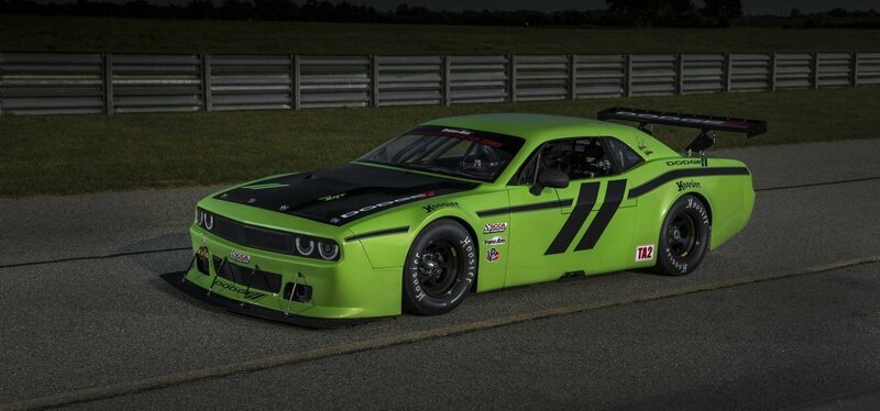 Green Race Car — Lime Green, Dramatic