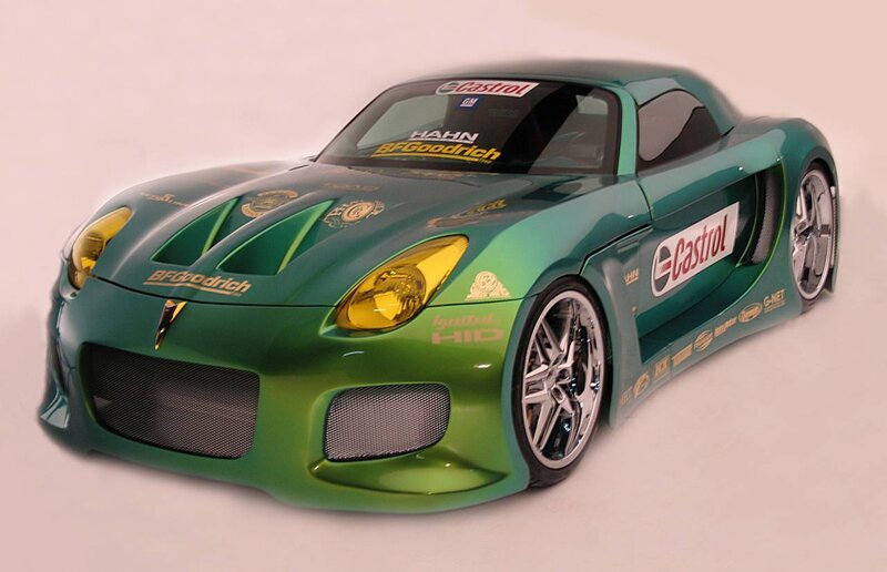 green race car model