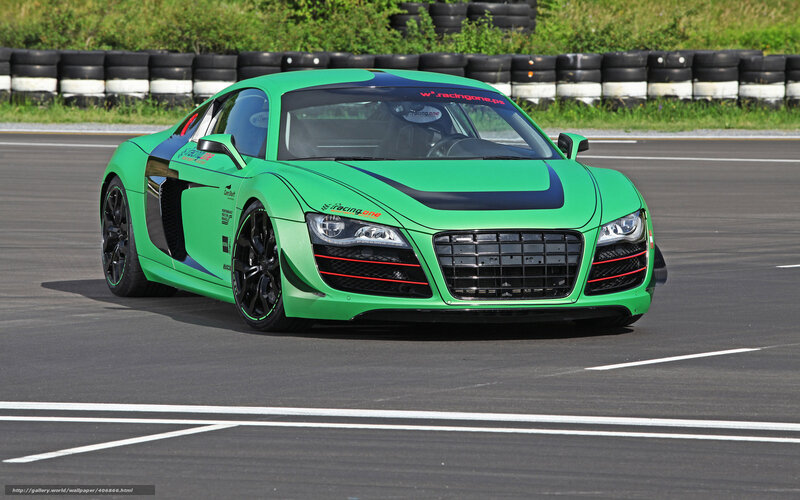 green race car on track