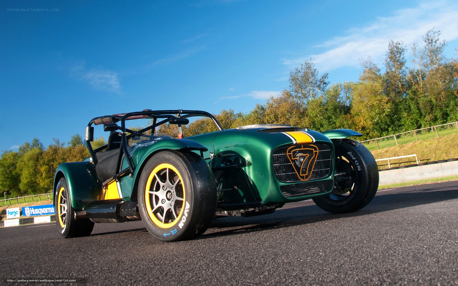 green race car on track