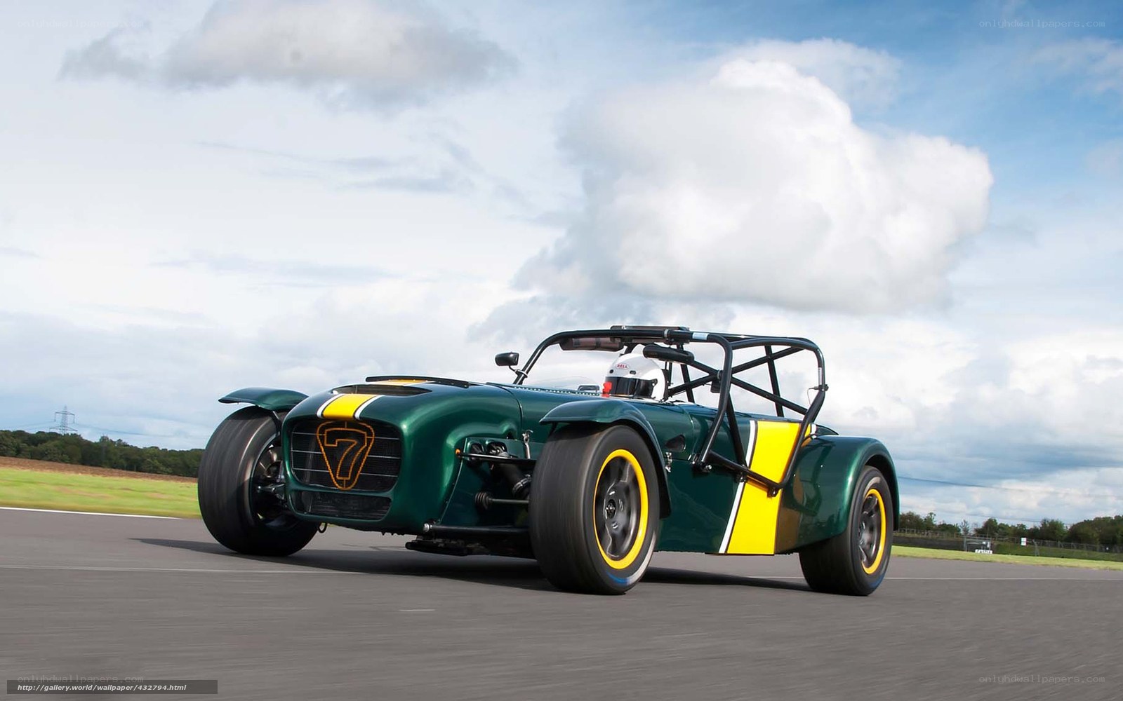 green race car on track