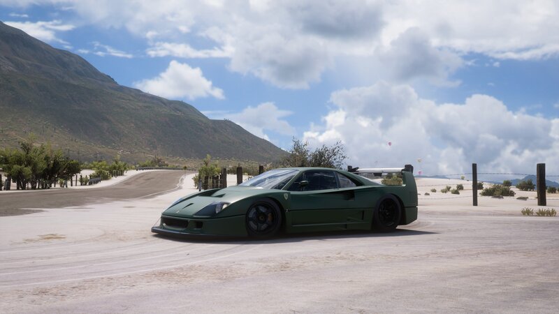 Green Race Car — Open