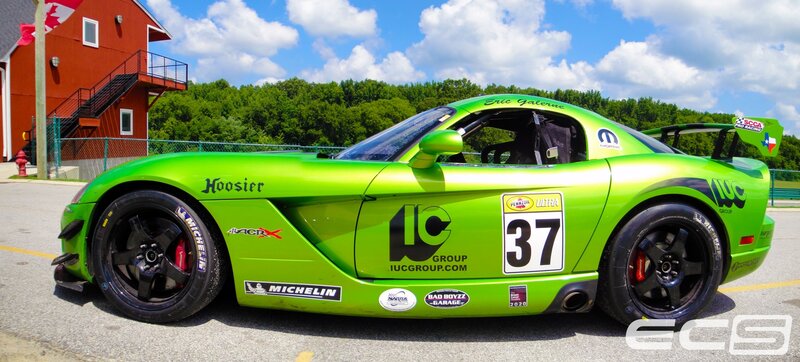 Green Race Car — Outdoor, Afternoon