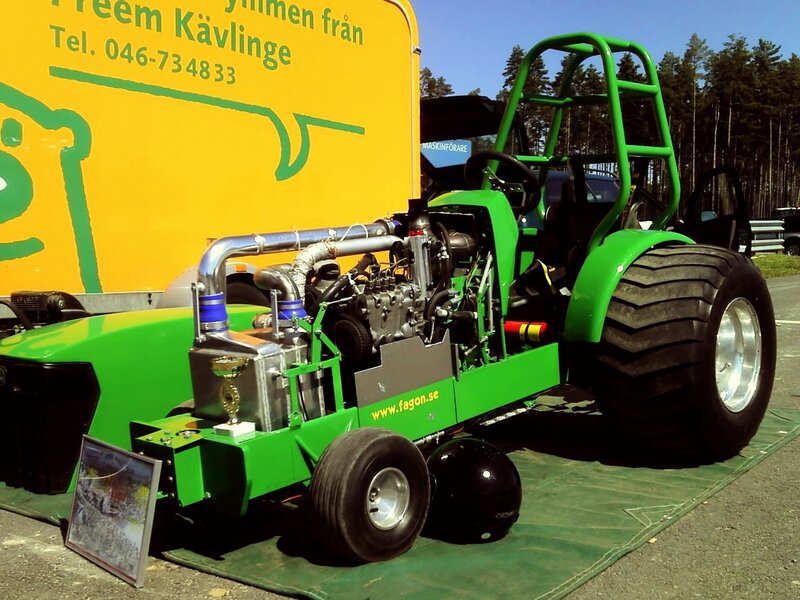 Green Race Car — Outdoor