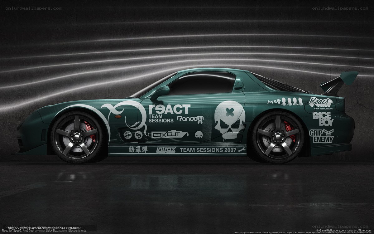 green race car with decals