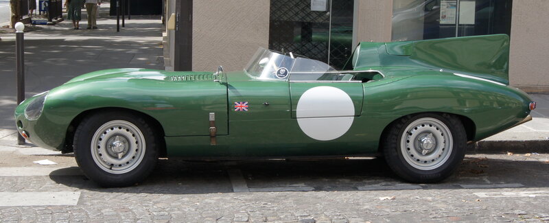 Green Racing Car — Calm, Afternoon, Photograph