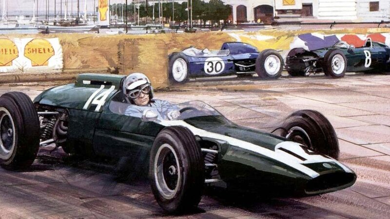Green Racing Car — Dynamic, Afternoon