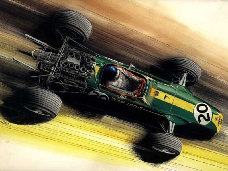 Green Racing Car — Dynamic, Illustration