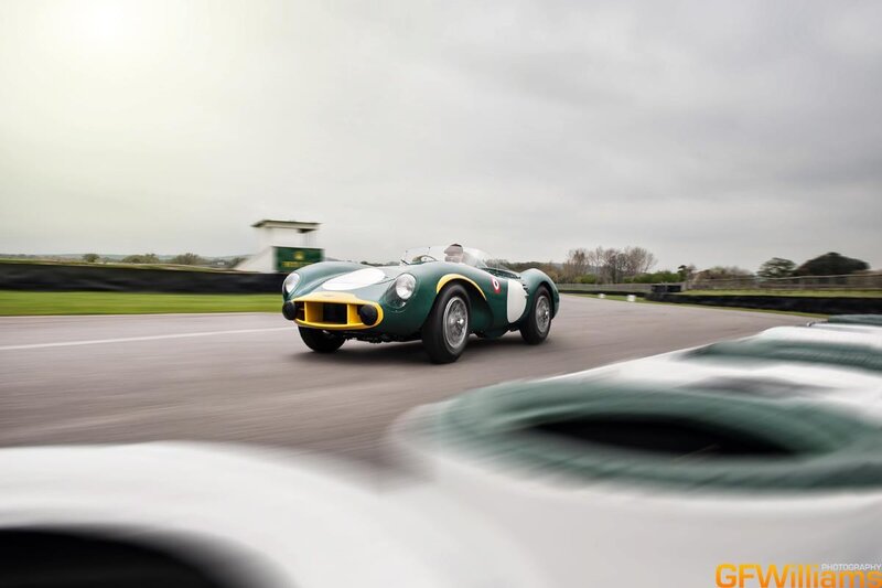 green racing car on track