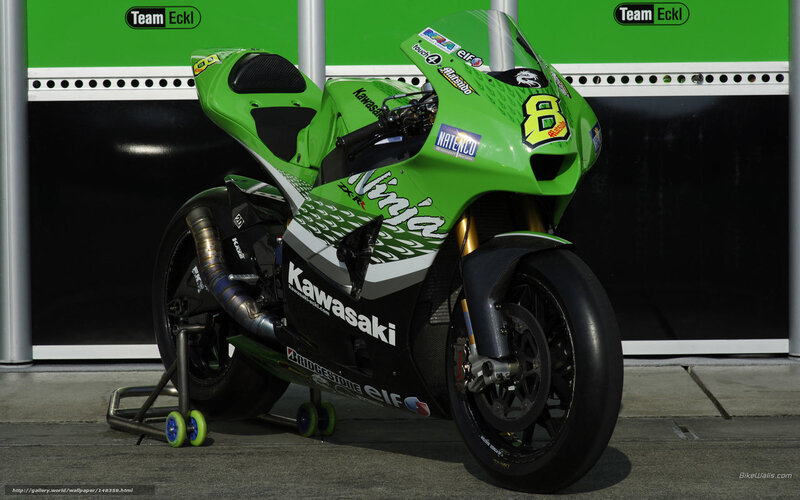 Green Racing Motorcycle
