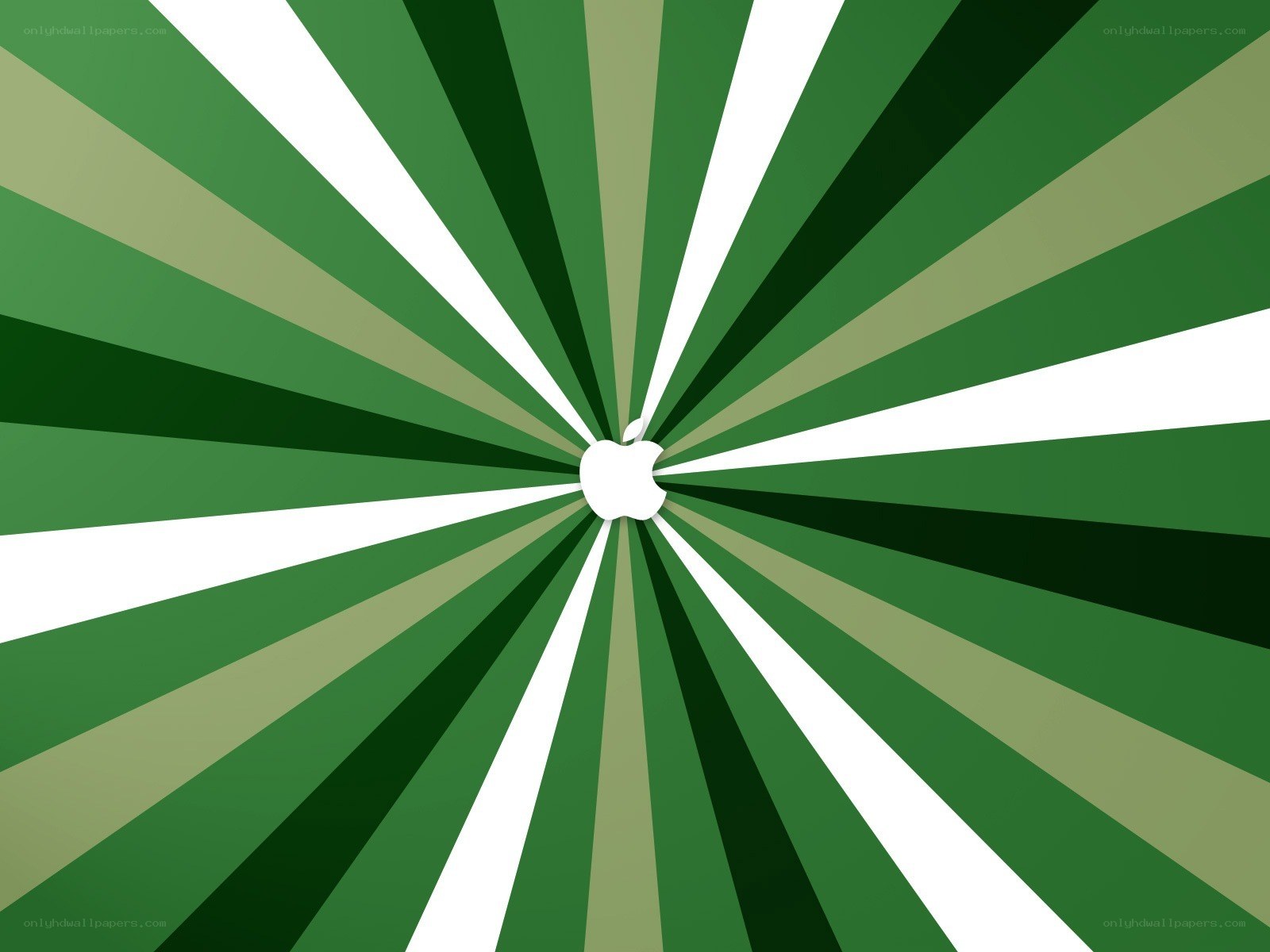 green radial apple logo