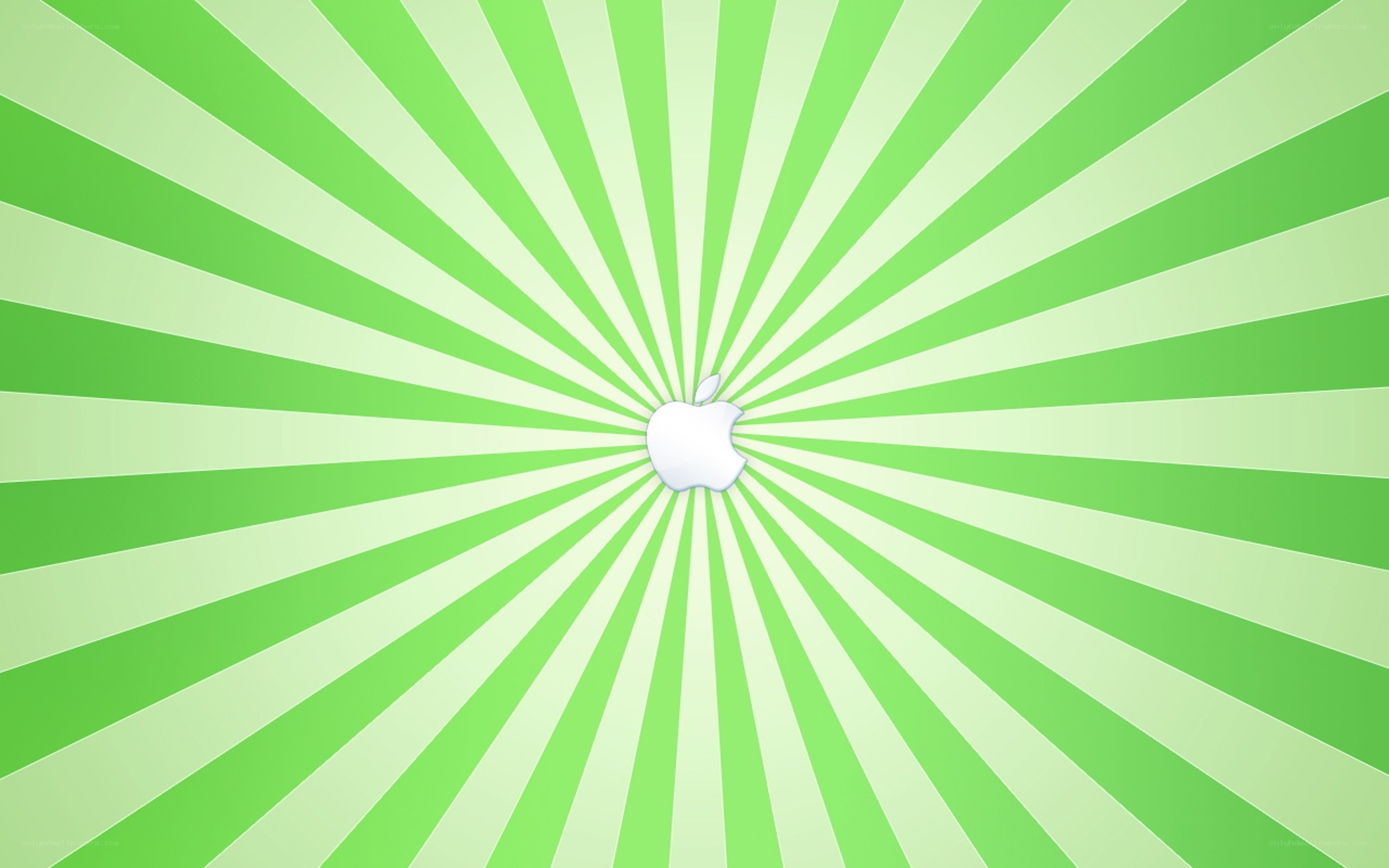 green radial apple logo
