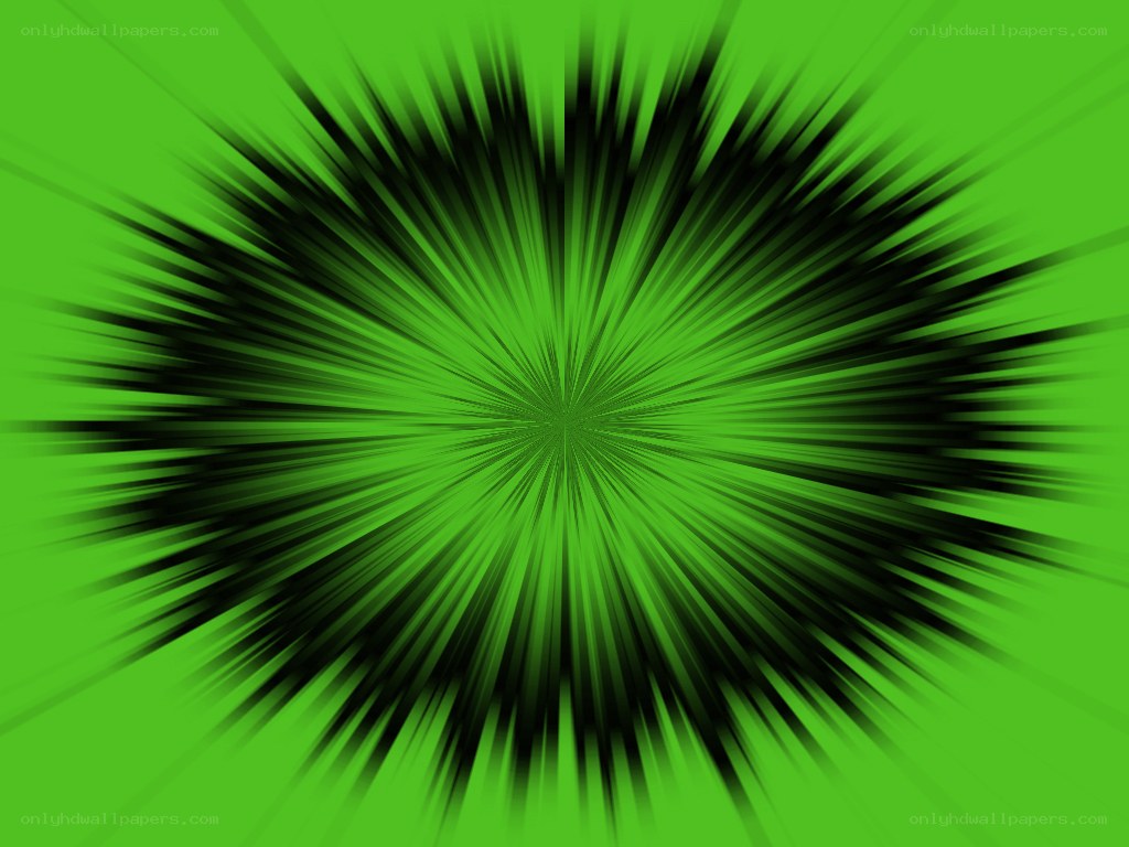 green radial burst effect