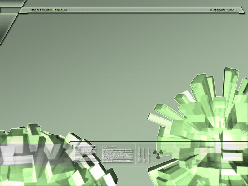 green radiation abstract background
