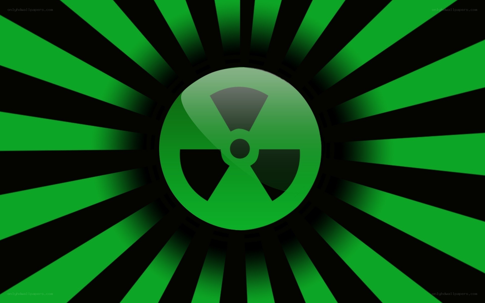 green radiation symbol