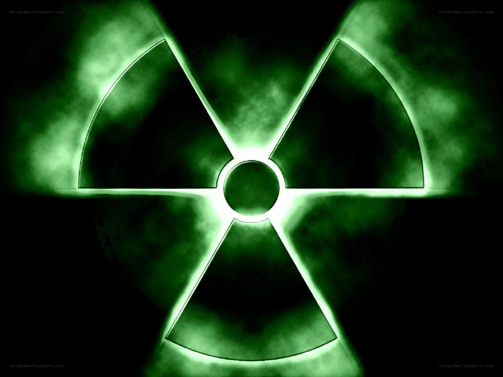 Green radioactive symbol