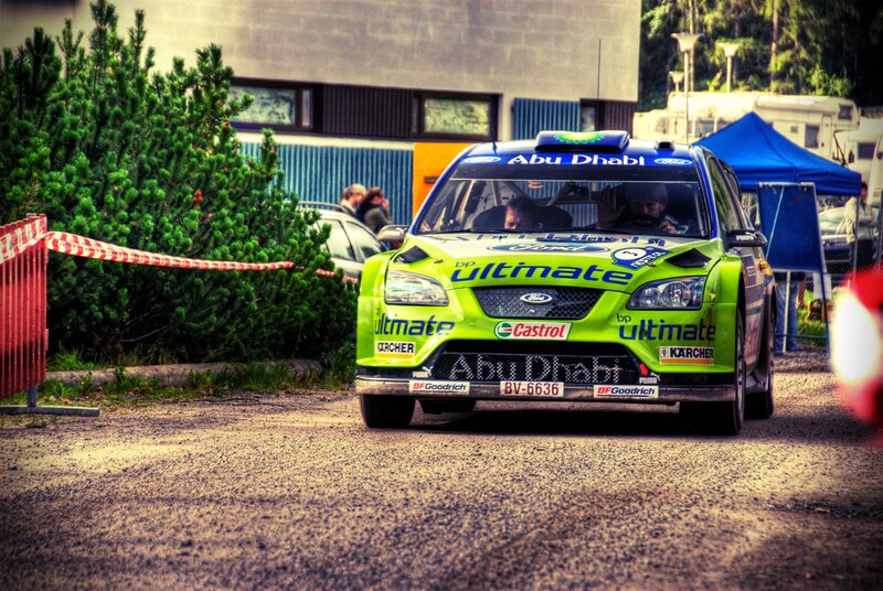 Green Rally Car — Active