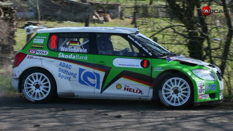 Green Rally Car — Dynamic, Afternoon